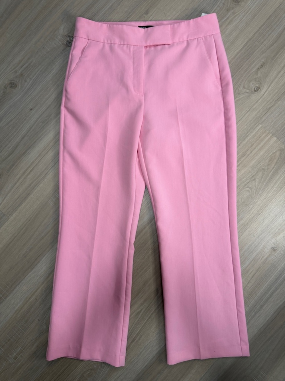 Zara Pink Tailored Straight Leg Trouser Pants.  Sz L